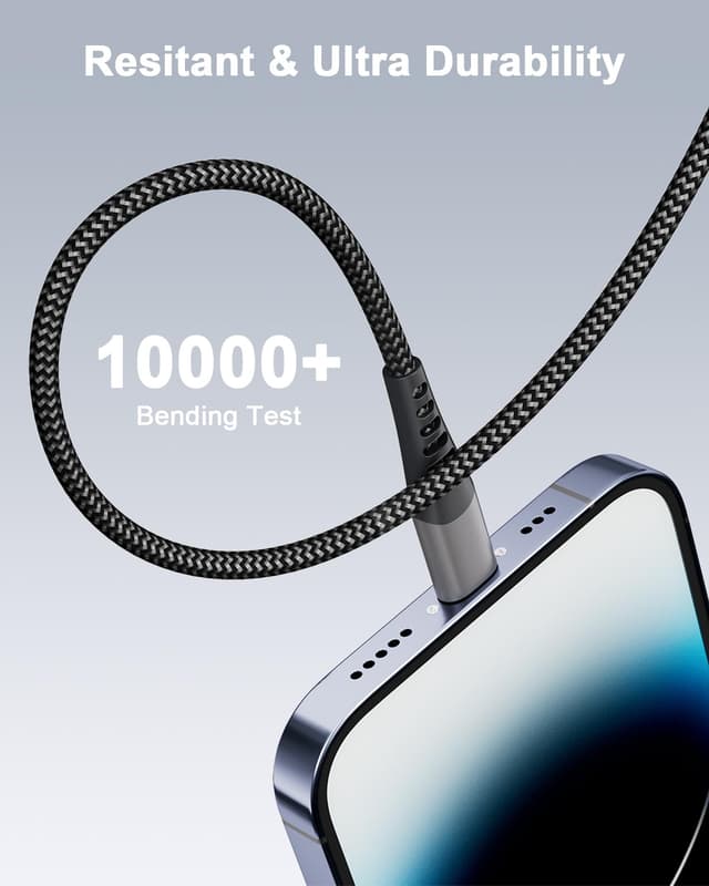 Detalle de AINPOW 100W Cable USB C carga rápida 1m 2Pack