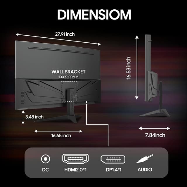 Thumbnail 5 de CRUA 32" Curved Gaming Monitor 240Hz