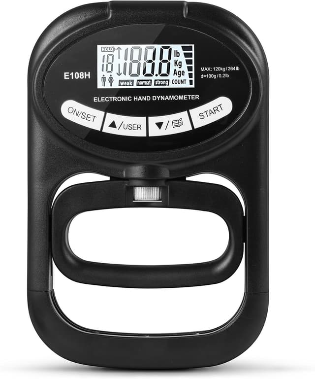 Detalle de OSDUE electronic grip strength meter 120 kg