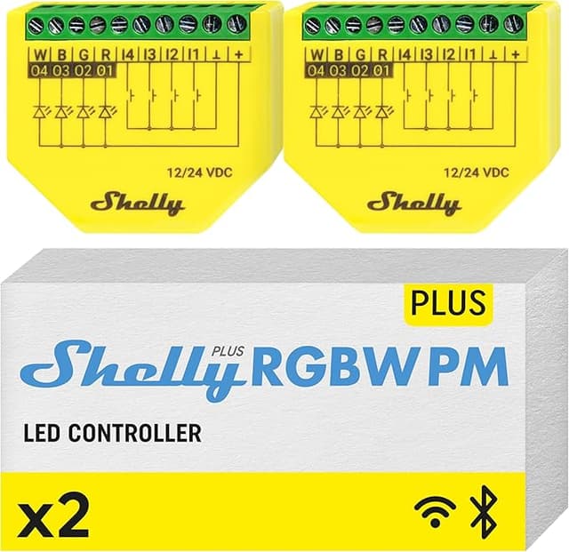 Imagen de Shelly Plus RGBW PM – Controlador LED Wi-Fi y Bluetooth 🌈 en OfertitasTOP
