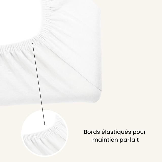 Detalle de TROIS KILOS SEPT protège matelas bébé 70 x 140 cm imperméable et alèse en éponge