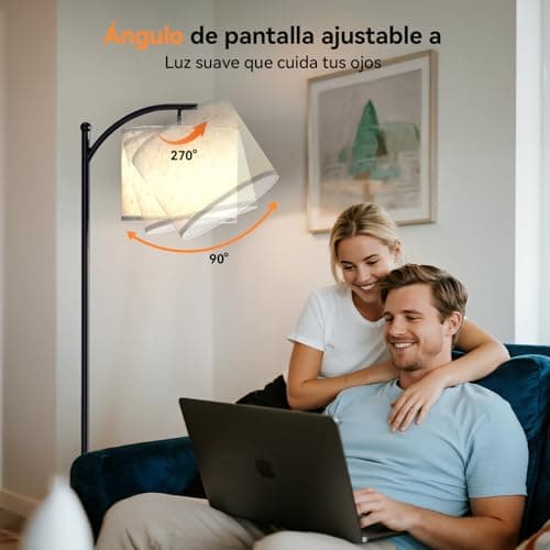 Thumbnail 4 de Lampara de Pie Salon LED Regulable 160cm 💡 con Control Remoto