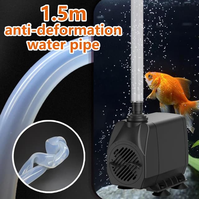 Detalle 1 de Bomba de Agua Sumergible 45W 2500L/H