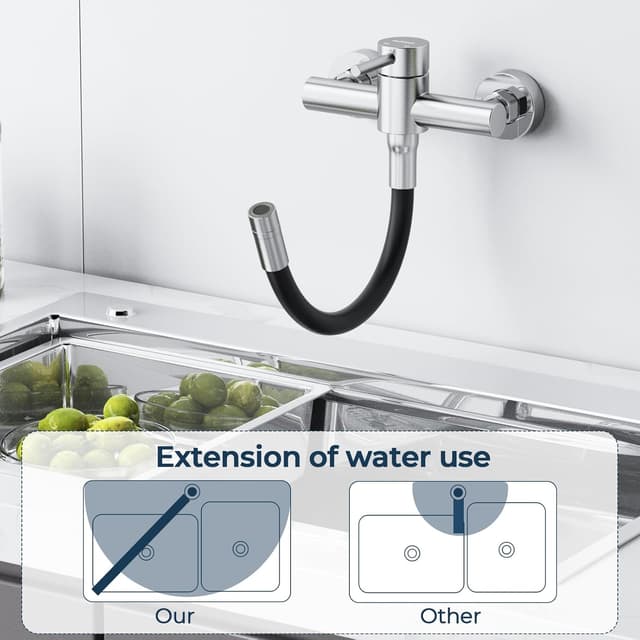Thumbnail 6 de HURRAN Rubinetto cucina a muro 360°