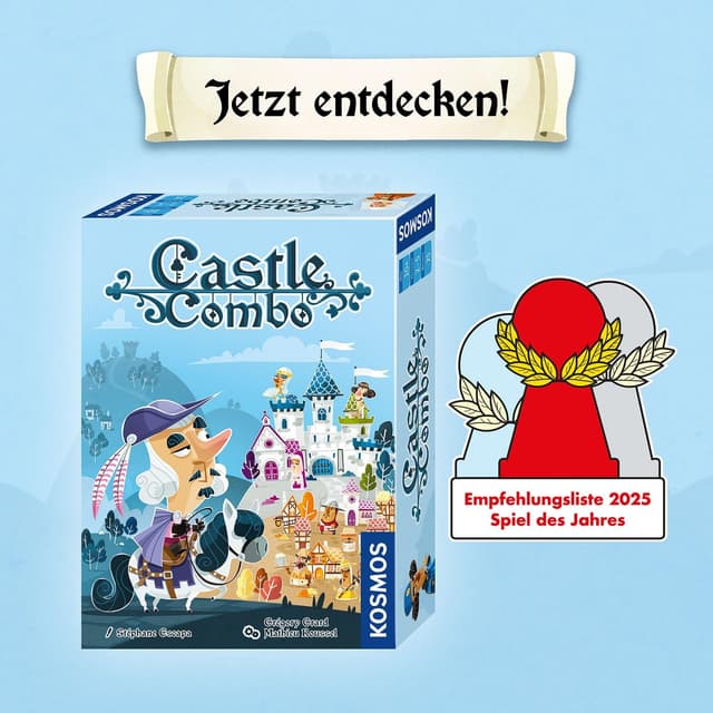 Thumbnail 6 de Kosmos 685393 Castle Combo (deutsche Ausgabe) – Taktisches Kartenspiel für 2–5 Personen ab 10 Jahren
