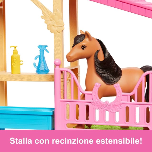 Detalle 2 de Barbie HXJ40, playset fattoria con 10 accessori