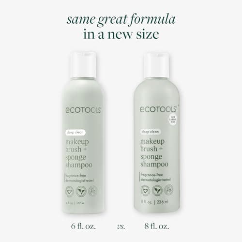 Thumbnail 1 de EcoTools Makeup Brush + Sponge Shampoo 8 fl. oz