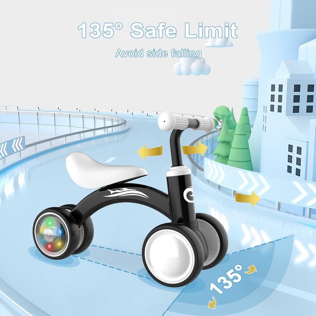 Detalle 2 de Colorful Lighting Baby Balance Bike 10–36 Months
