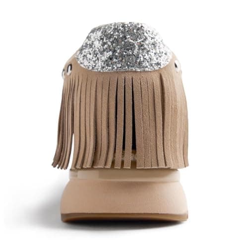 Detalle 1 de Zapatillas Bricelyn Flecos piel cuña