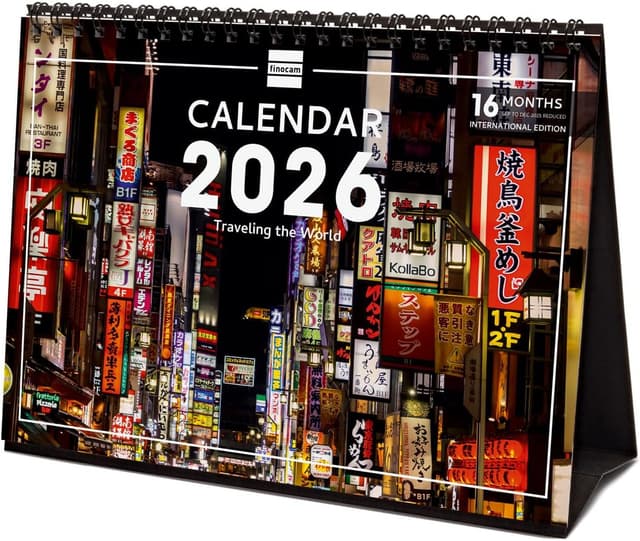 Detalle de Finocam Calendario da tavolo 2026 mensile đź“…