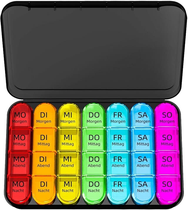 Imagen de Doruimi Tablettenbox 7 Tage mit 4 Fächern 💊 en OfertitasTOP