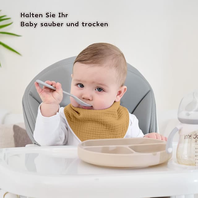 Detalle de Susurration Lätzchen Musselin 10er Set 👶