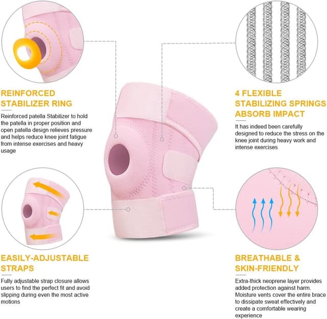 Detalle de ACWOO Knee Support Brace patellar gel pad