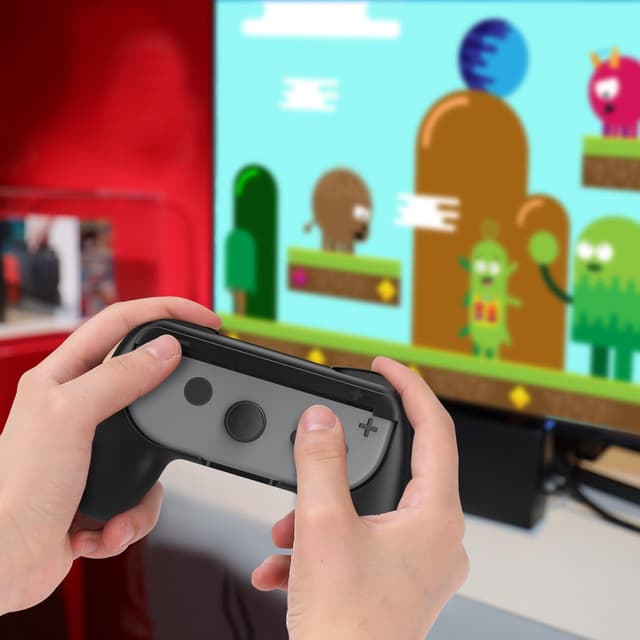 Detalle 2 de Switch Joy-Con-Grip von MoKo für 2 Stück