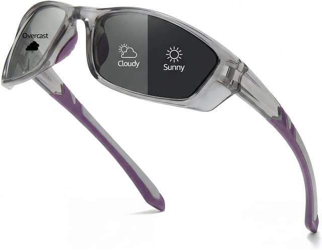 Detalle de Myiaur photochromic running sunglasses with polarised UV400 lenses