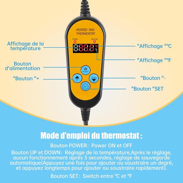Thumbnail 7 de WADEO Estera Calefactora Ajustable 🌱 Calor para Plantas y Germinación