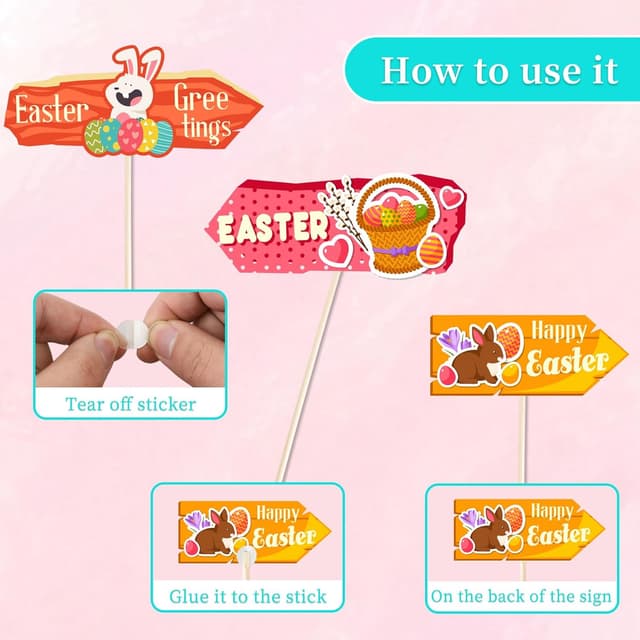 Detalle de Easter Hunting Arrows Kit 9 pack