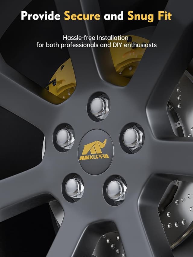 Thumbnail 6 de MIKKUPPA 1/2-20 Chrome Closed End Lug Nuts (20 pcs) for select Jeep, Dodge, and Ford wheels