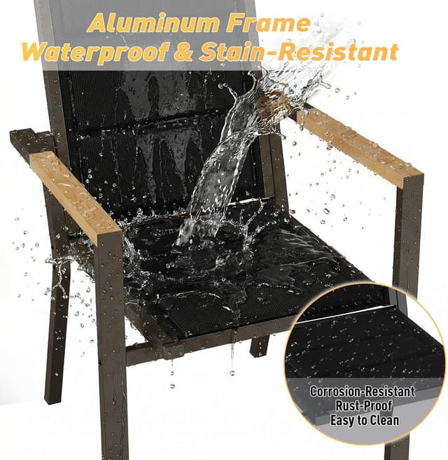 Detalle 2 de JUMMICO Sedia da esterno texlin 160 kg