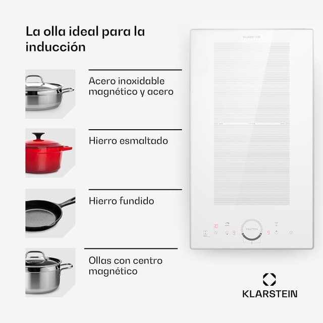 Thumbnail 7 de Klarstein Placa Vitrocerámica de Inducción, 2 Fogones ⚡