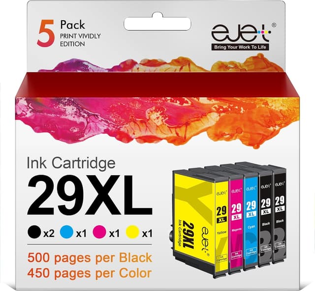 Detalle de 5er-Pack 29XL Druckerpatronen für Epson 29 XL (Multipack) – passend für viele Expression-Home XP-Modelle