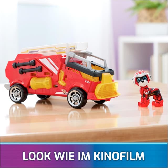 Detalle 2 de PAW Patrol Marshall Basisfahrzeug mit Licht, 17 cm