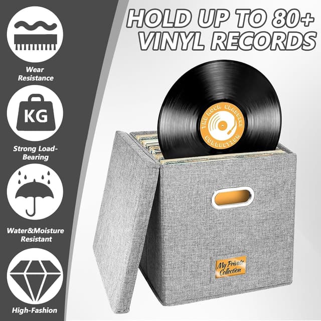 Thumbnail 4 de Aolawco 12 inch Vinyl Record Storage Box