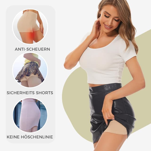 Detalle 2 de SIHOHAN Boxershorts Damen Baumwolle, Kurz