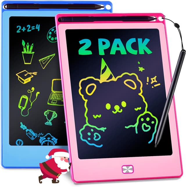 Imagen de POPERFUN Tablette d'écriture LCD 8,5" 2 pièces pour enfants 🎨 en OfertitasTOP