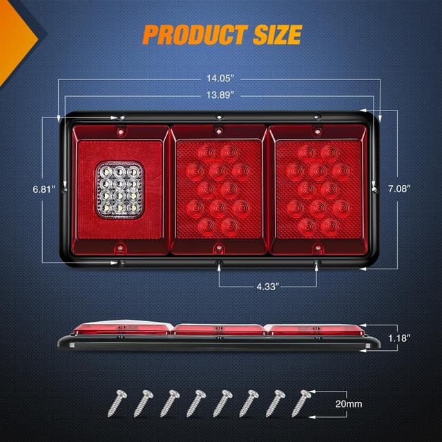 Detalle 2 de Nilight LED Triple Tail Light 36 LEDs