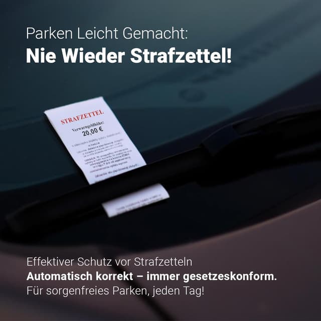Detalle 2 de VENTON V2 Elektronische Parkscheibe (mit KBA-Zulassung) – automatische Parkuhr mit Nachtmodus & SOS