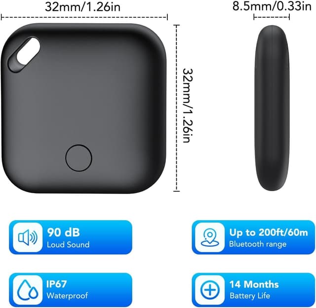 Thumbnail 4 de Air Traceur Tag Lot de 4 Smart Tag 120 pieds