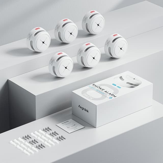 Thumbnail 6 de AEGISLINK S500 Rauchmelder 6er-Set mit 10-Jahres-Batterie und Photoelektrik