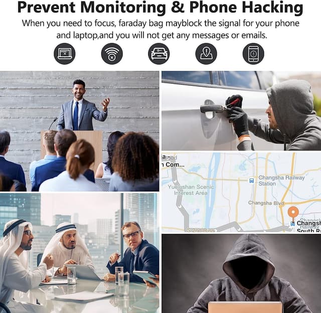 Detalle 2 de Simket Faraday Bag 2-Pack for Phones and Keys 🛡