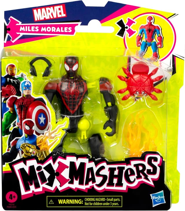 Detalle 2 de Spider-Man MixMashers Marvel Miles Morales - Figura y Accesorios🕷