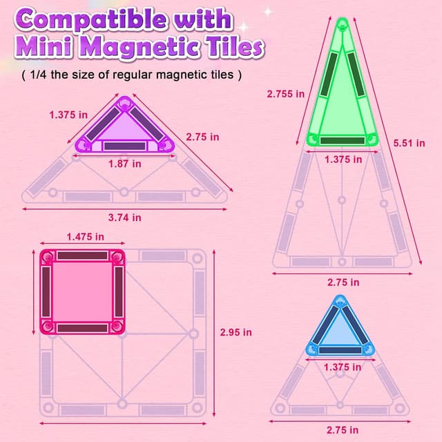 Thumbnail 4 de Magnetic Tiles Mini Travel Set for Kids