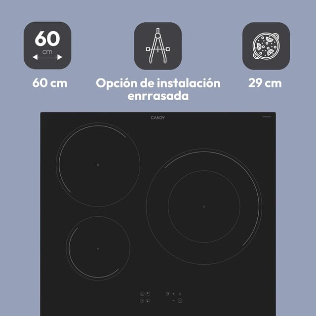 Thumbnail 6 de Candy Moderna CIDD633C placa inducción