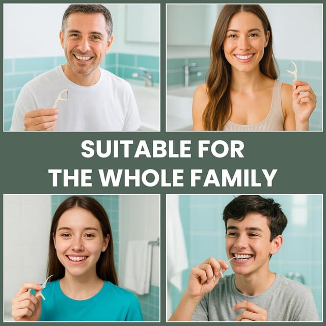 Detalle 2 de Natural Dental Floss Picks 75 Pack