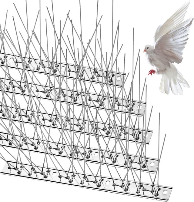 Detalle de wohohoho Taubenabwehr Spikes aus Edelstahl – Vogelabwehr Spike-Set (5 m / 20 Stück)