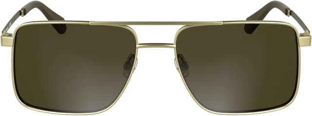 Detalle de Calvin Klein Jeans CKJ25201S occhiali da sole in stile aviator con lenti marroni