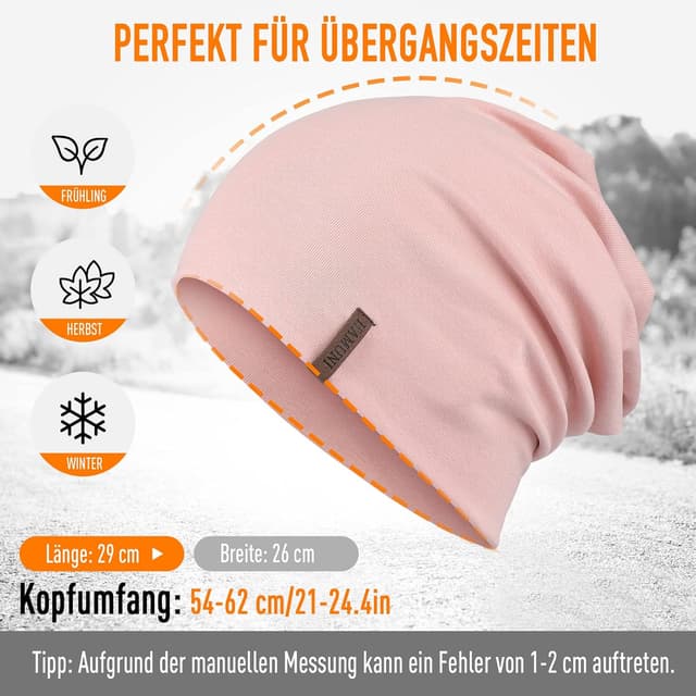 Thumbnail 5 de Slouch Beanie Mütze aus Baumwolle 29 cm