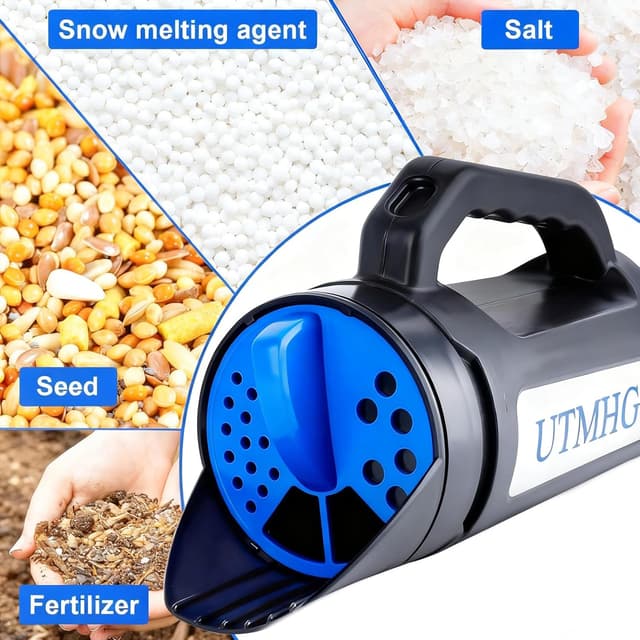Detalle de UTMHGU 3-in-1 Handheld Spreader for Grass Seed, 2.5L 📈