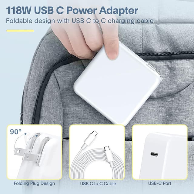 Thumbnail 6 de Azacvb Mac Book Pro Charger 118W USB‑C fast charger