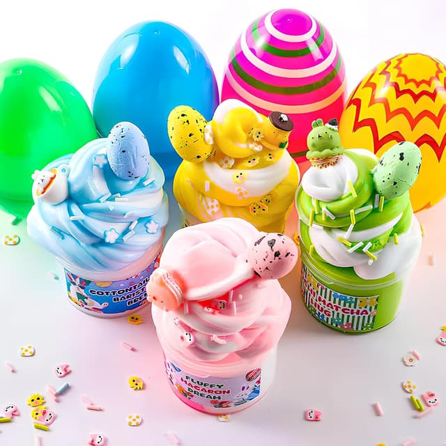 Thumbnail 6 de Easter slime eggs 4 pack with toys