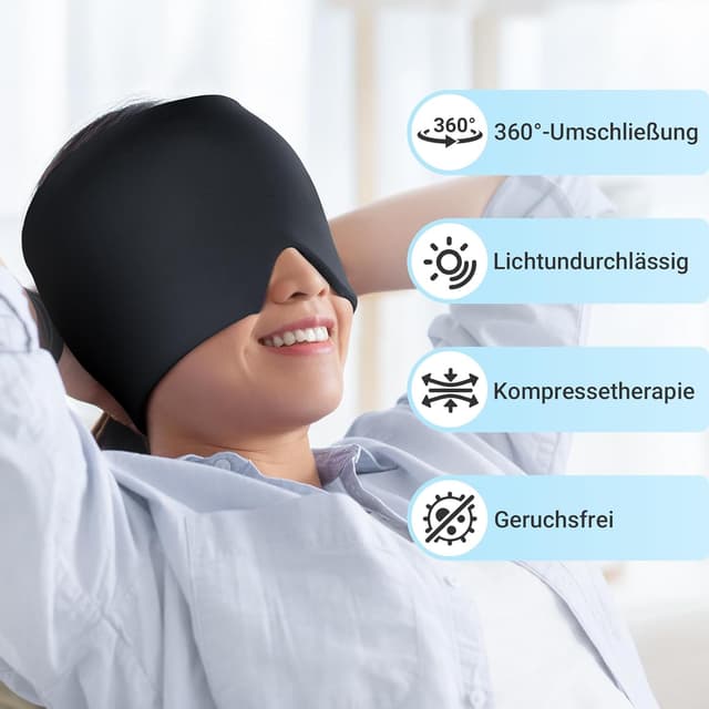Detalle de Comfytemp Migräne Maske Gel Kühlmaske 360°