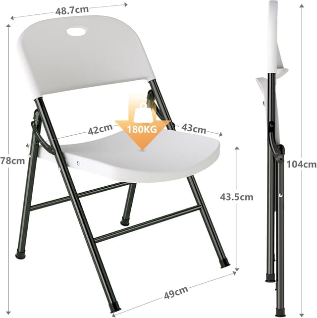 Thumbnail 2 de BULAGE Set di 4 Sedie da Giardino 180 kg