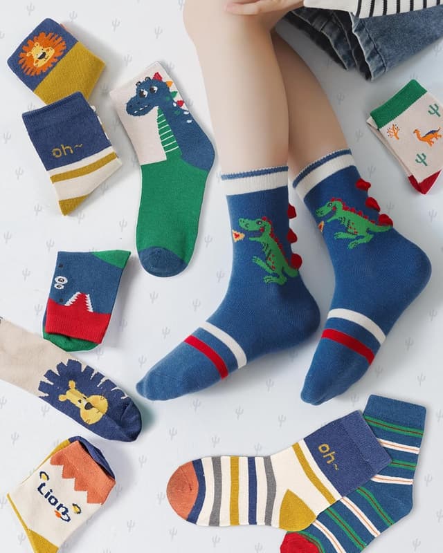 Detalle 2 de Kyopp Kinder Socken 10er Set Crew