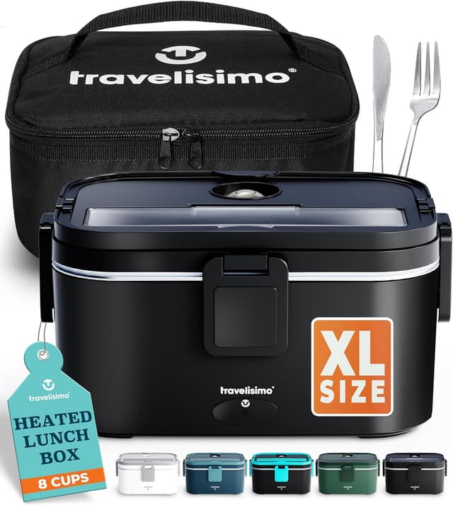 Imagen de TRAVELISIMO Extra-Large Electric Lunch Box 1.8L 🍱 en OfertitasTOP