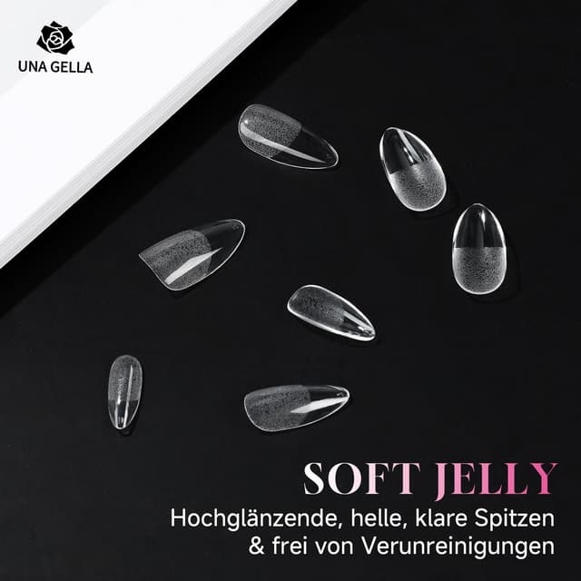 Detalle 1 de UNA GELLA Gel Nageltips Set 216 Stück