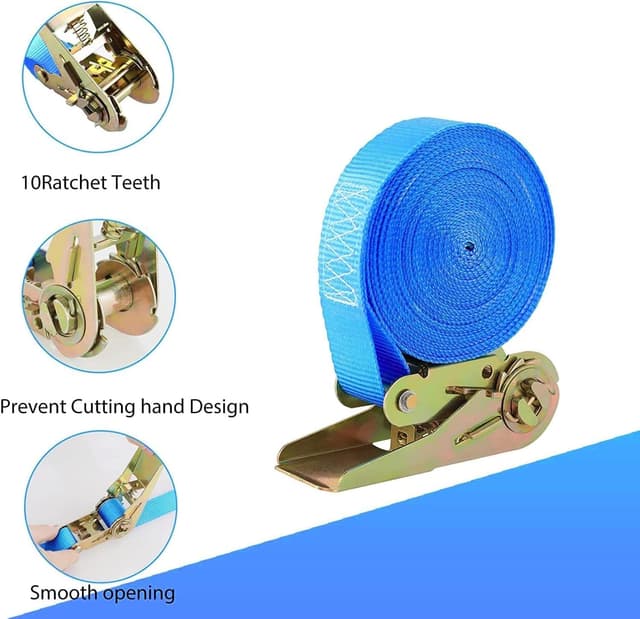 Thumbnail 3 de Cinghie di tensione 6m x 25mm 800 kg